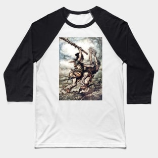 Fafnir Kills Fasolt - The Rhinegold and the Valkyries - Arthur Rackham Baseball T-Shirt